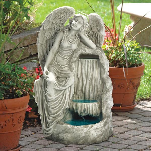 Design Toscano Resting Grace Angel Garden Fountain KY2084